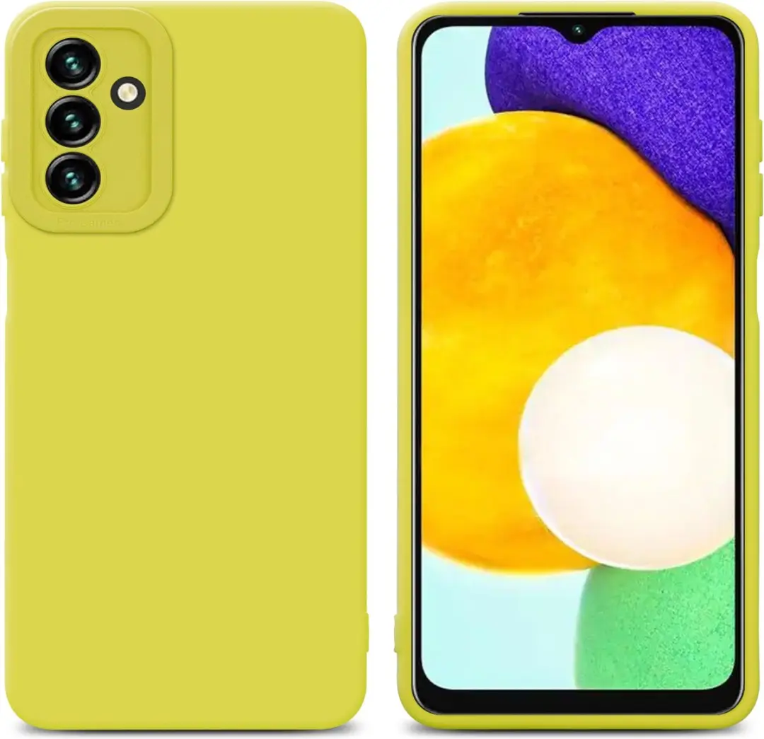Cadorabo Hoesje geschikt voor Samsung Galaxy A13 5G in FLUID GEEL