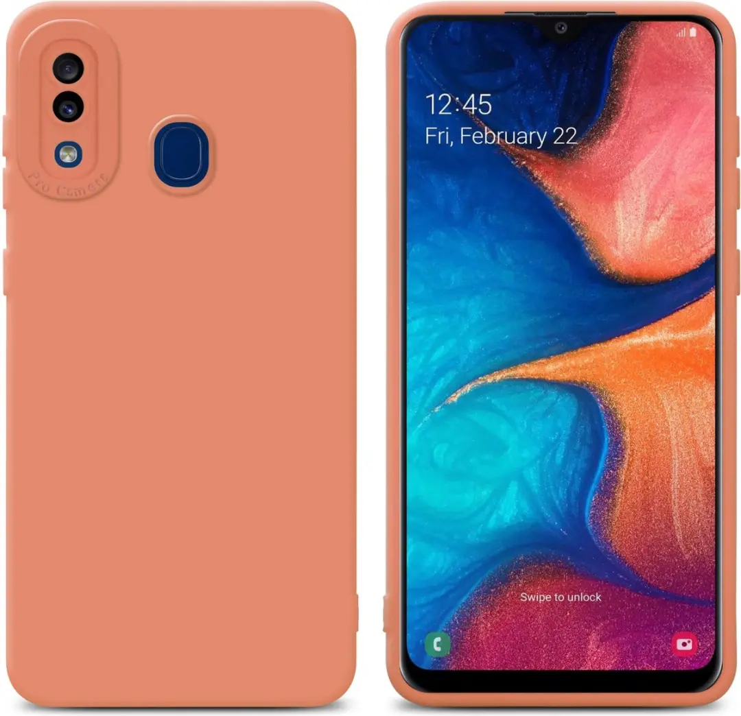 Cadorabo Hoesje geschikt voor Samsung Galaxy A20 / A30 / M10s in FLUID LICHT ORA