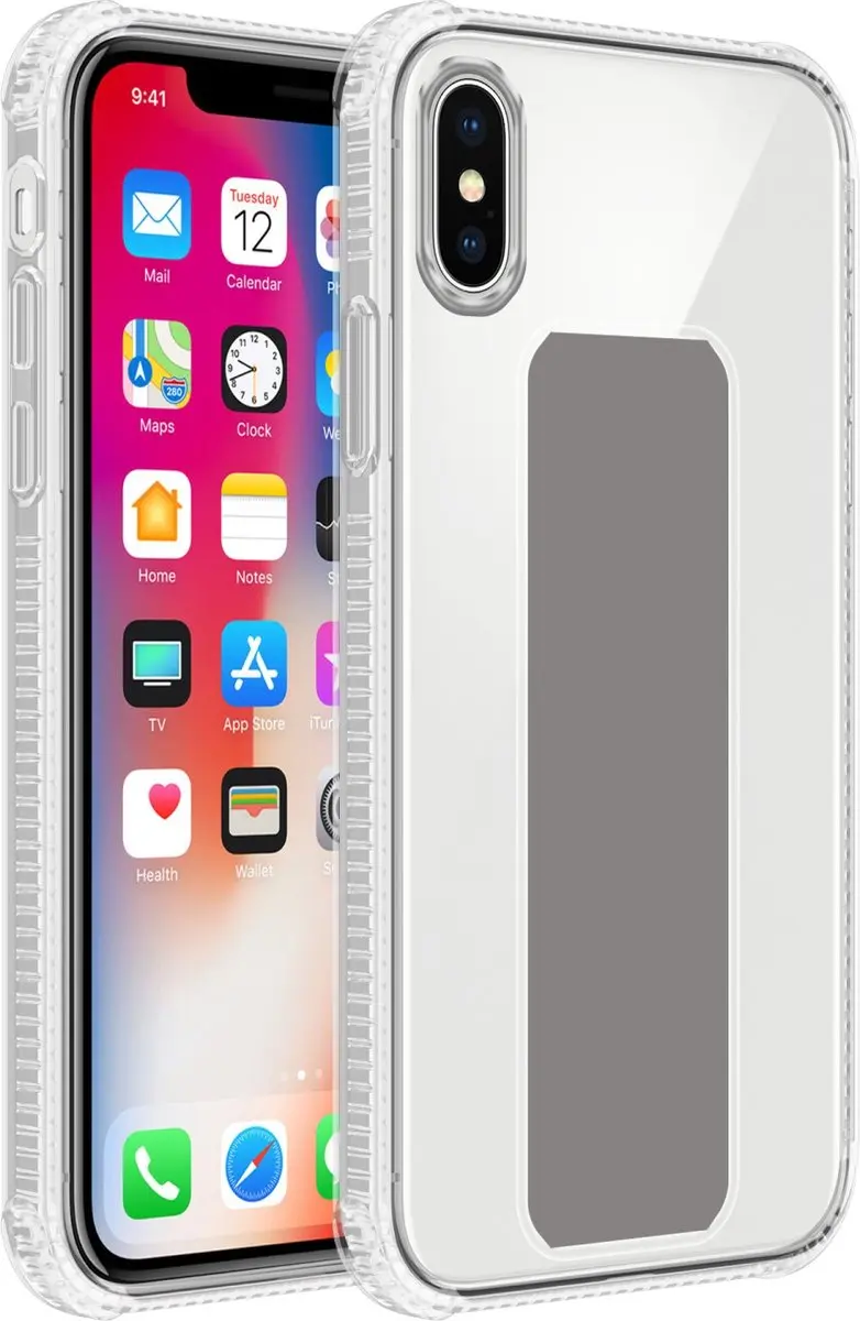 Cadorabo Hoesje geschikt voor Apple iPhone X / XS in GRIJS