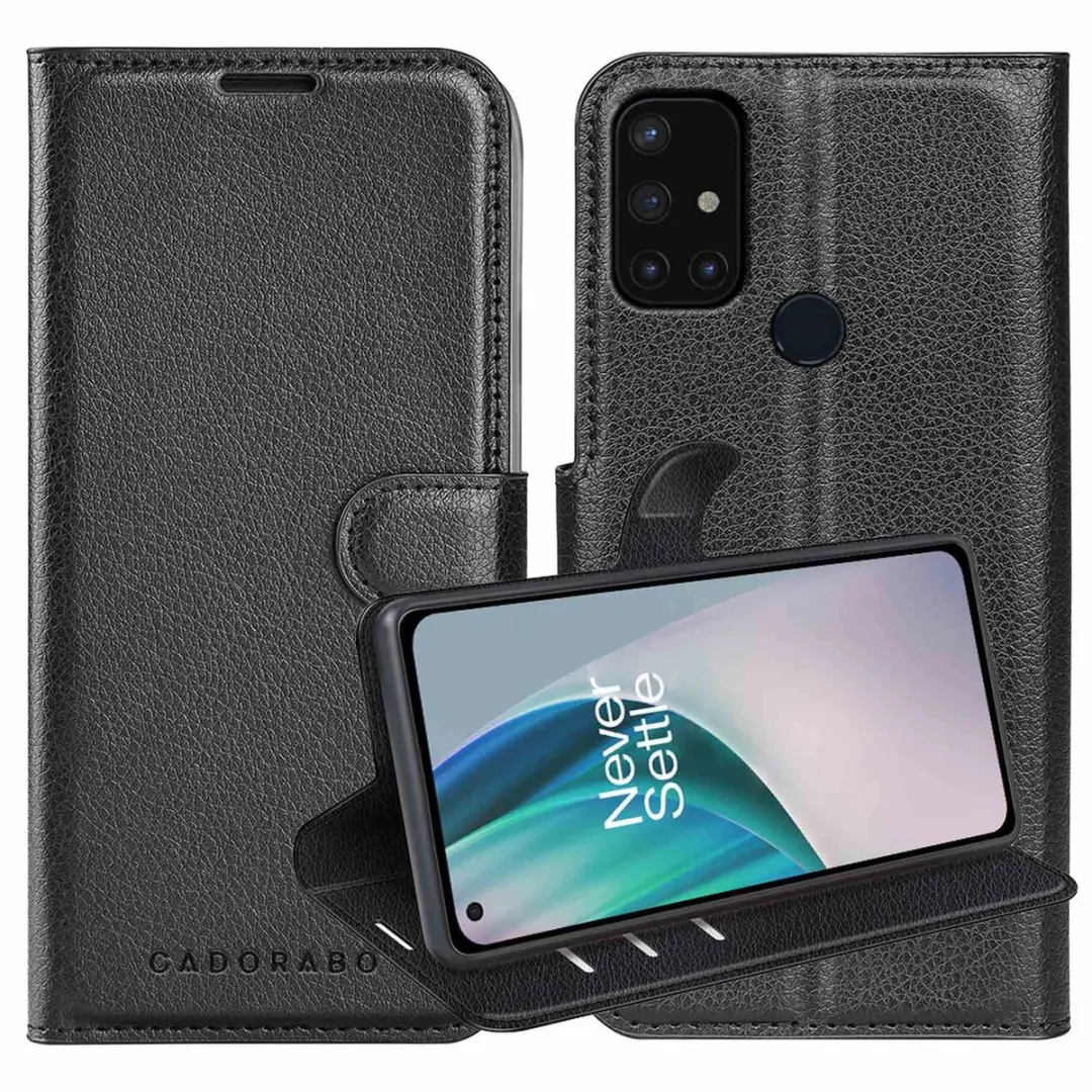 Cadorabo Hoesje geschikt voor OnePlus Nord N10 5G in PHANTOM ZWART