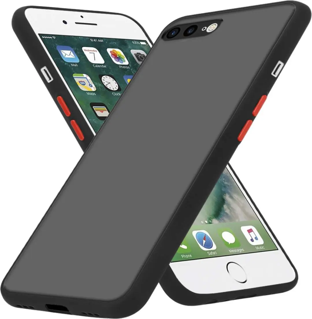 Cadorabo Hoesje geschikt voor Apple iPhone 7 PLUS / 7S PLUS / 8 PLUS in MATT ZWA