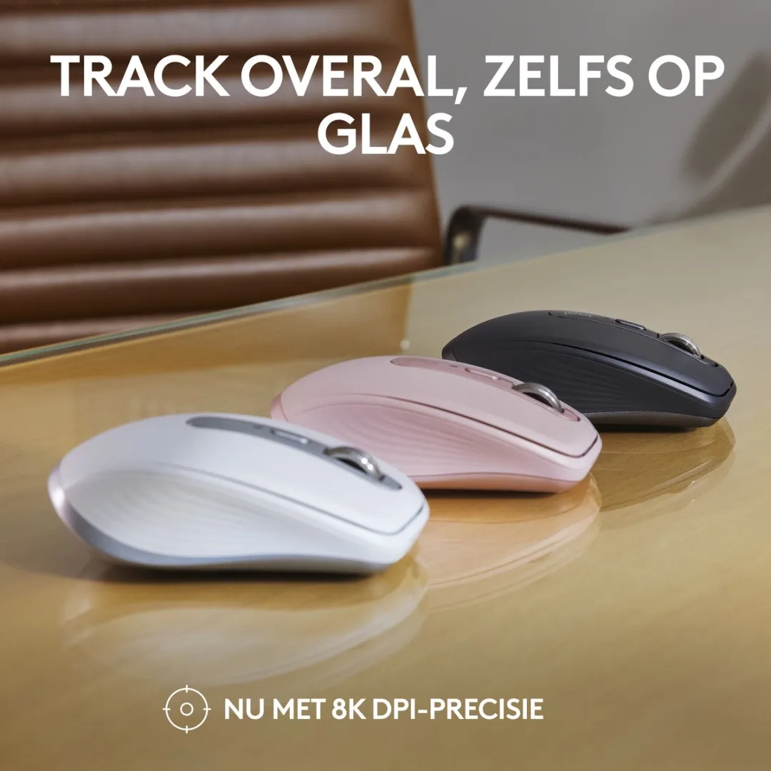 Logitech MX Anywhere 3S 910-006930 Draadloze Muis - Lichtgrijs