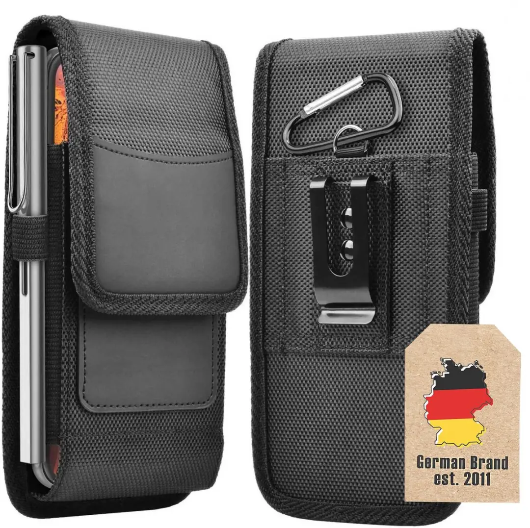 Cadorabo Mobielhoesje met riemclip geschikt voor Huawei NOVA 2s in ZWART