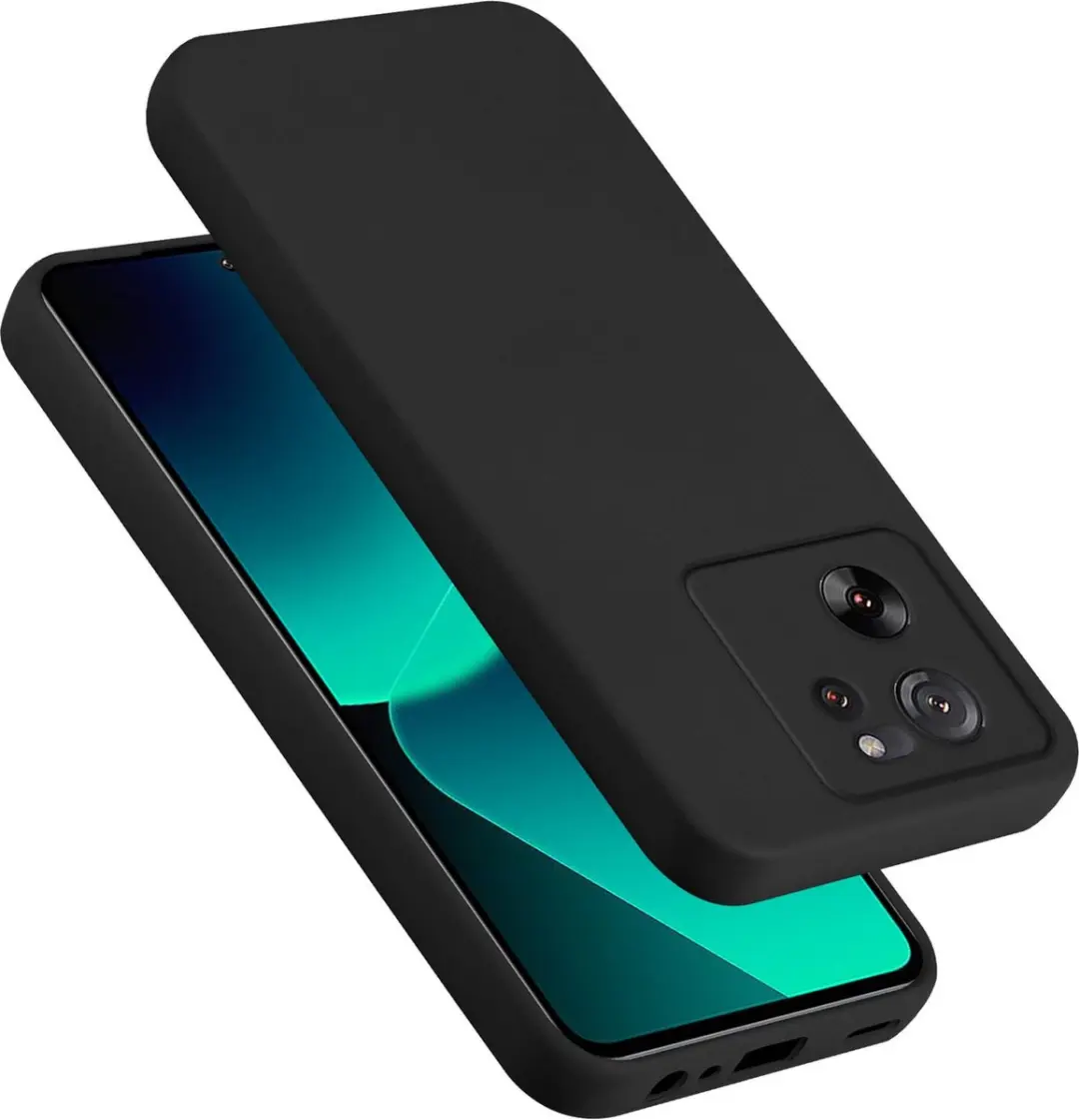 Cadorabo Hoesje geschikt voor Xiaomi 13T / 13T Pro in LIQUID ZWART