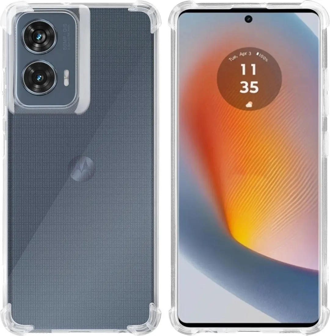 Cadorabo Hoesje geschikt voor Motorola Moto Edge 50 Fusion in VOLLEDIG TRANSPARA
