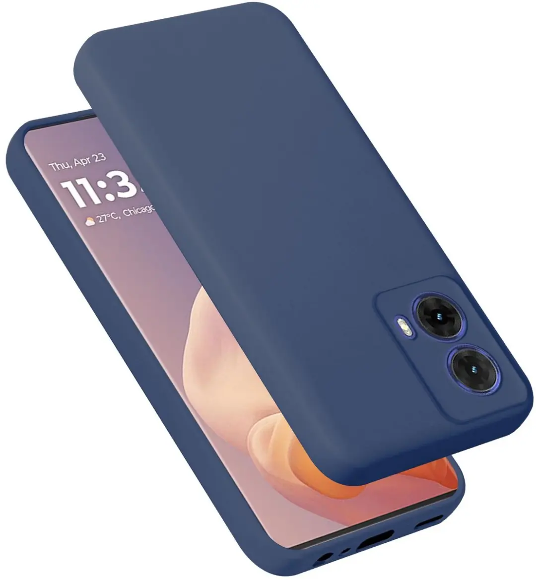 Cadorabo Hoesje geschikt voor Motorola Moto G85 in LIQUID BLAUW