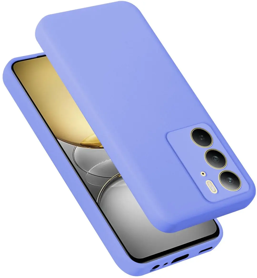 Cadorabo Hoesje geschikt voor Realme C75 in LIQUID LICHT PAARS