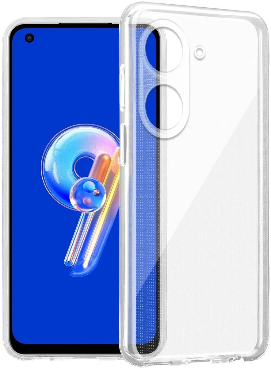 Cadorabo Hoesje geschikt voor Asus ZenFone 9 / ZenFone 10 in VOLLEDIG TRANSPARAN