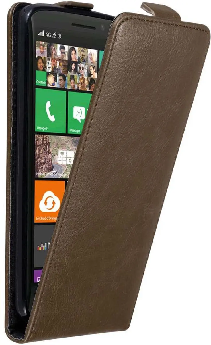 Cadorabo Hoesje geschikt voor Nokia Lumia 929 / 930 in KOFFIE BRUIN