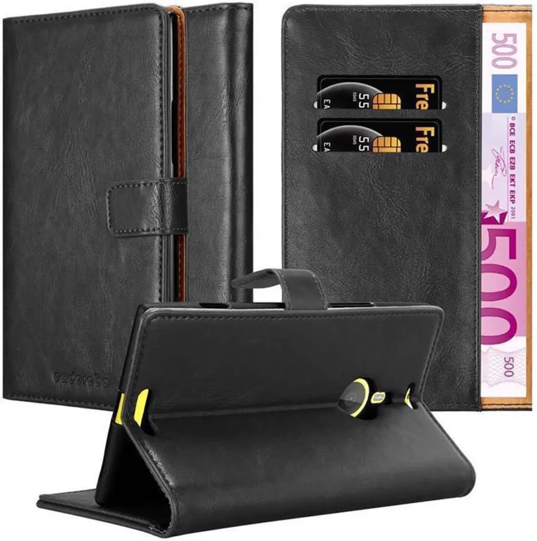 Cadorabo Hoesje geschikt voor Nokia Lumia 1520 in ZWART GRAFIET