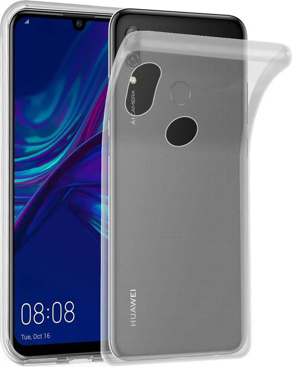 Cadorabo Hoesje geschikt voor Honor 10 LITE / Huawei P SMART 2019 in VOLLEDIG TRANSPARANT - Beschermhoes gemaakt van flexibel TPU Silicone Case Cover