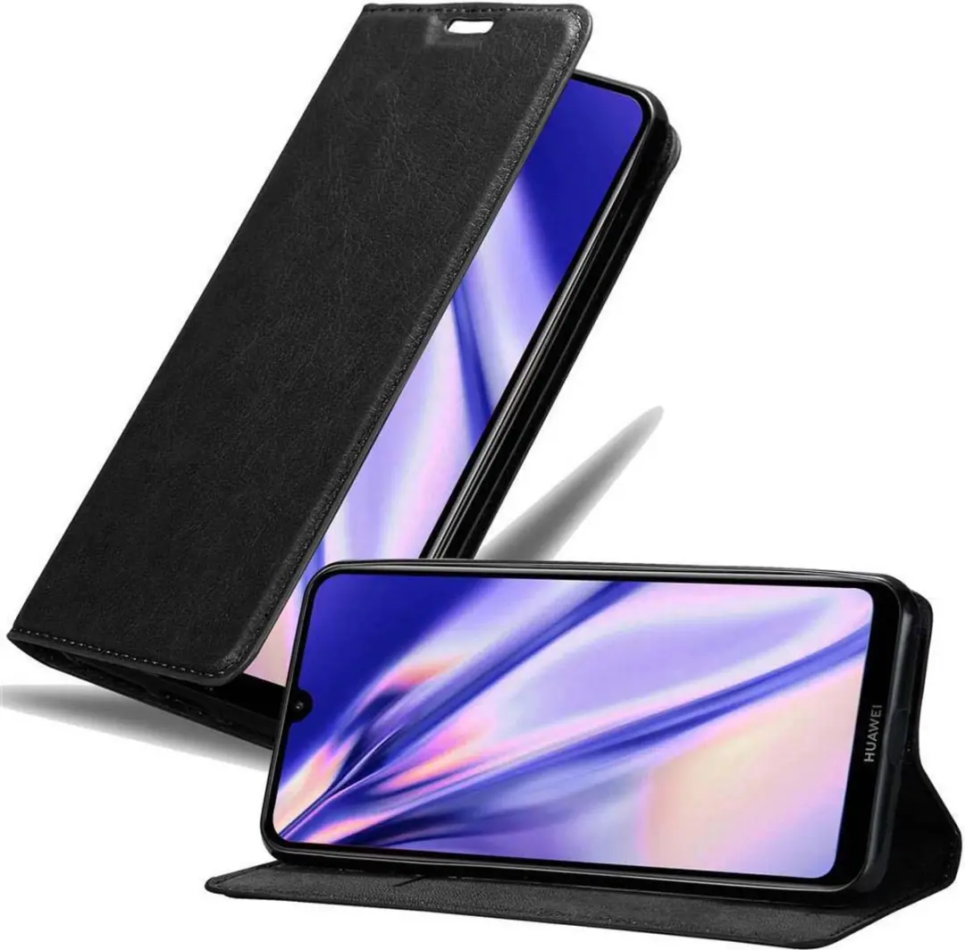 Cadorabo Hoesje geschikt voor Huawei Y7 2019 / Y7 PRIME 2019 in ZWARTE NACHT