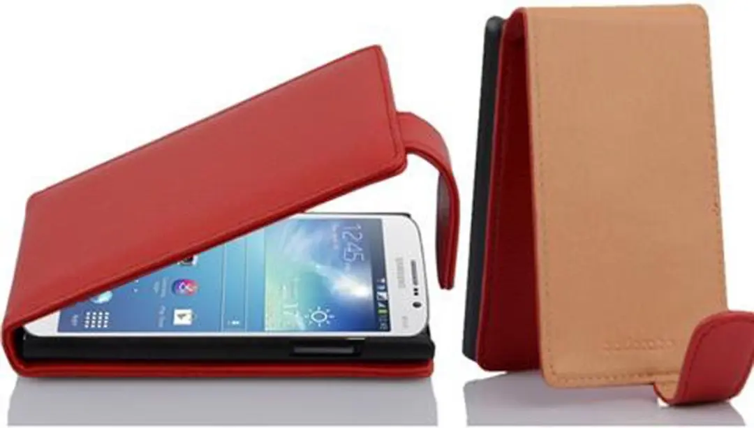 Cadorabo Hoesje geschikt voor Samsung Galaxy MEGA 5.8 in INFERNO ROOD