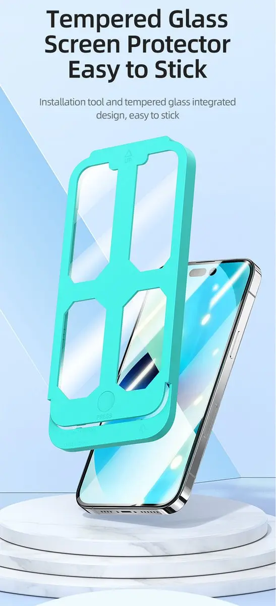USAMS Full Screen HD Screenprotector iPhone 13/13 Pro/14 - afbeelding 5 van 6