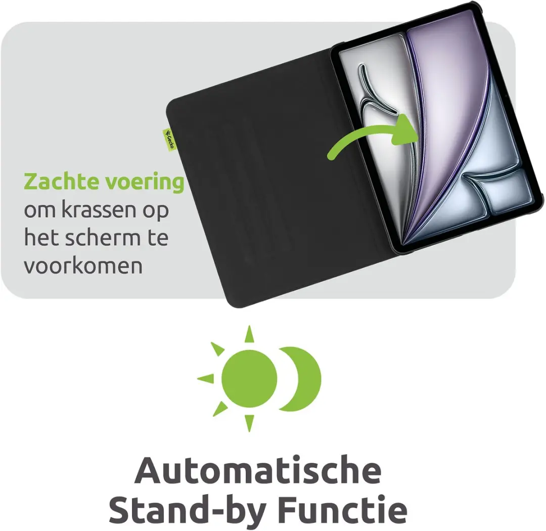 Gecko Covers Cactus Cover V10CL2524C1 Tablethoes - Zwart - afbeelding 5 van 6