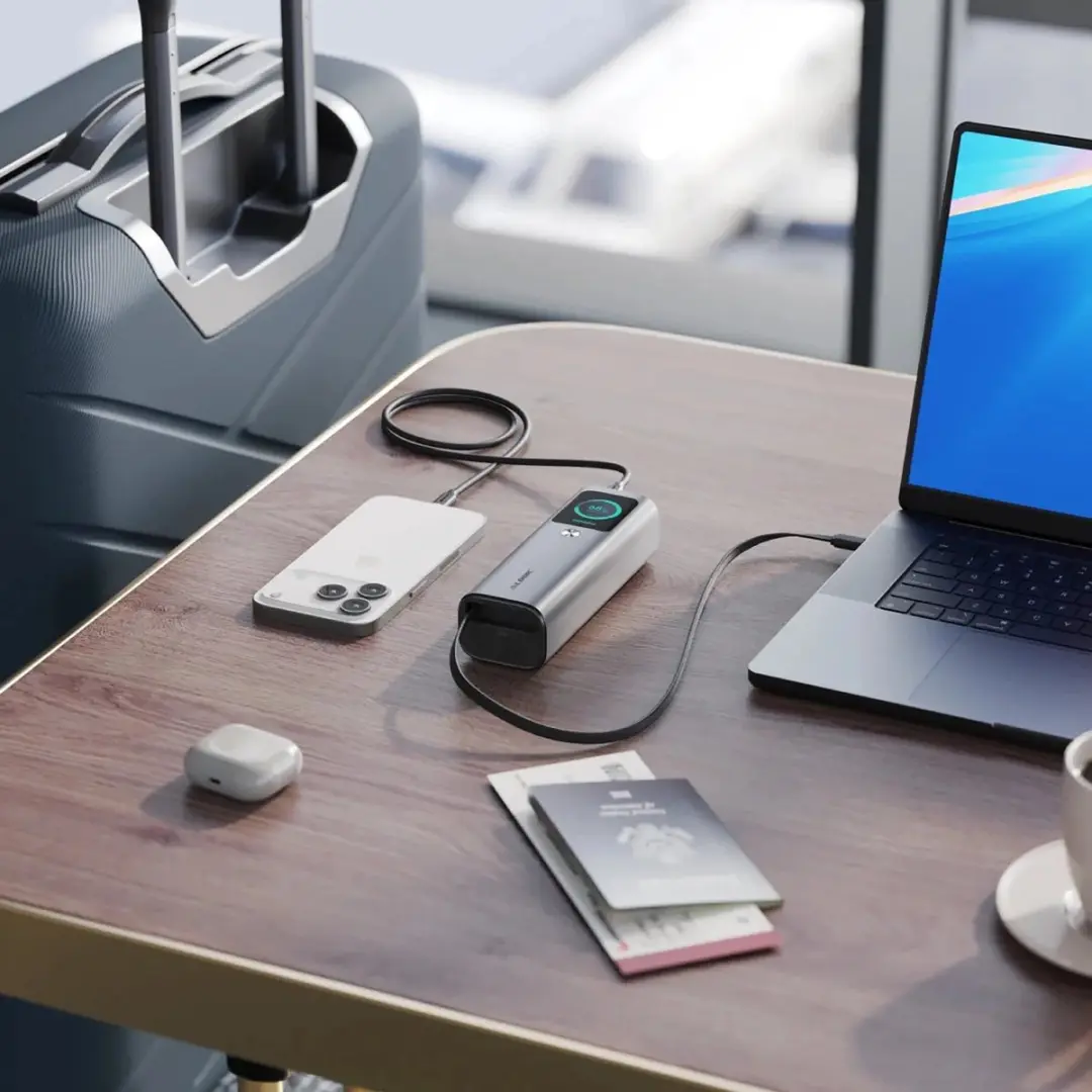 Alogic Retract Max Powerbank 20.000mAh 165W - Grijs - afbeelding 4 van 5