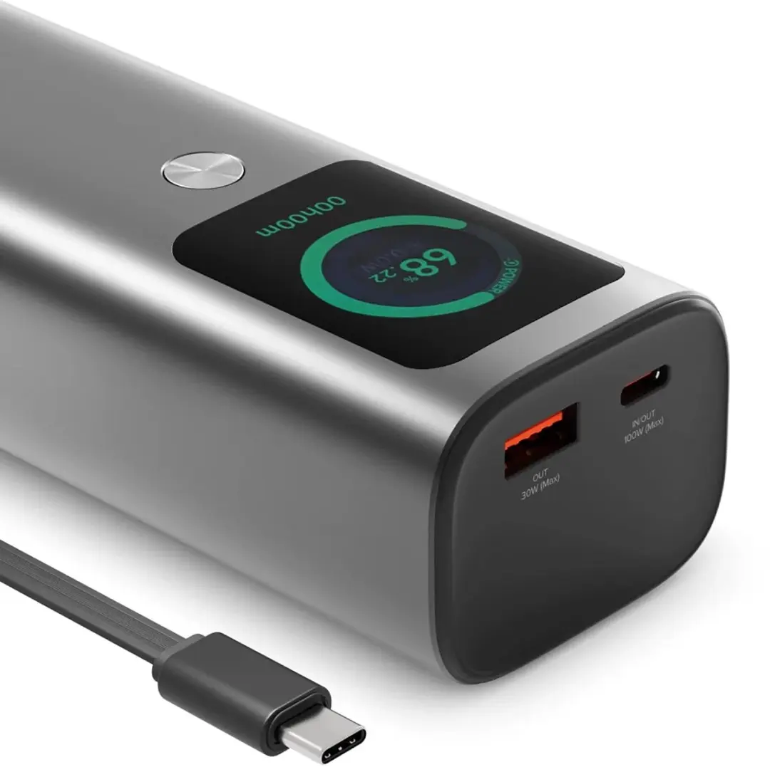 Alogic Retract Max Powerbank 20.000mAh 165W - Grijs - afbeelding 2 van 5