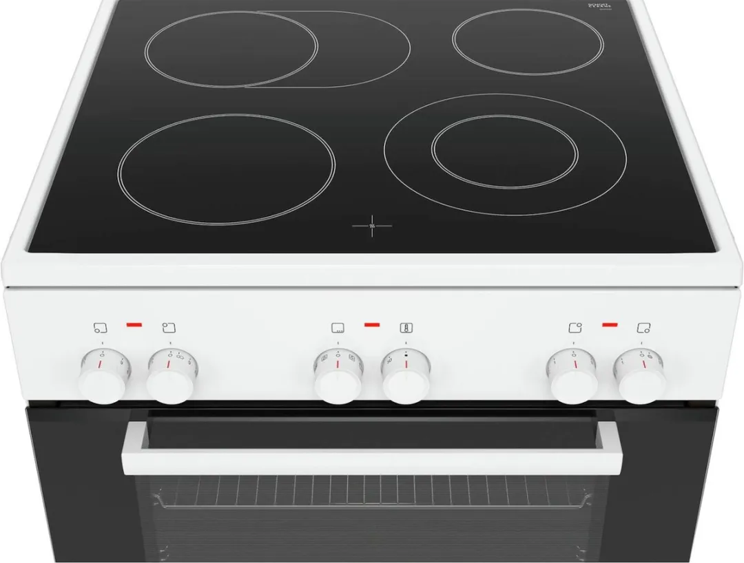 Bosch HKA090220 Keramisch Fornuis 60cm - 4 Kookzones - Wit