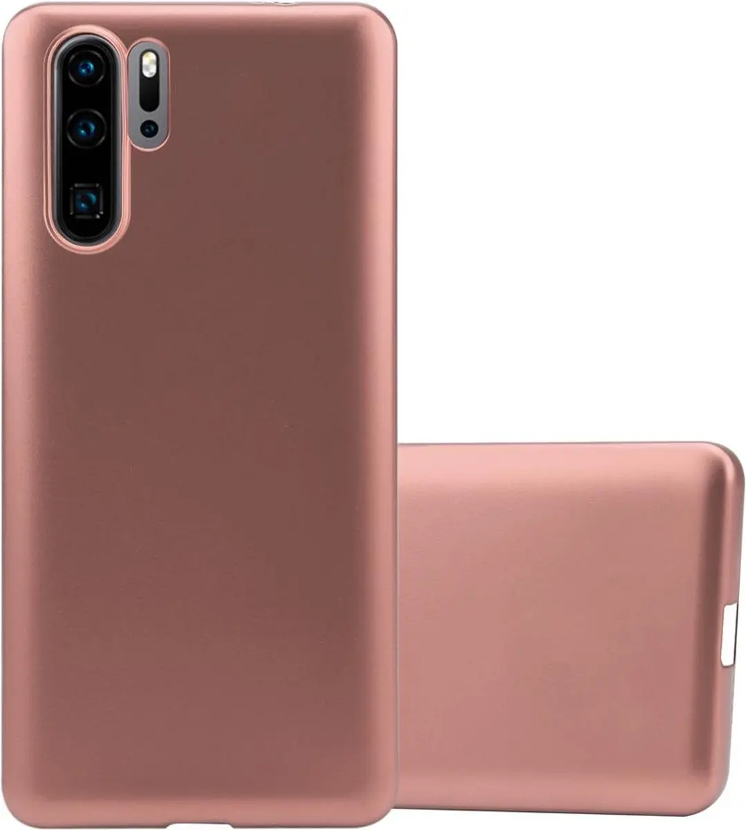 Cadorabo Hoesje geschikt voor Huawei P30 PRO in METALLIC ROSE GOUD