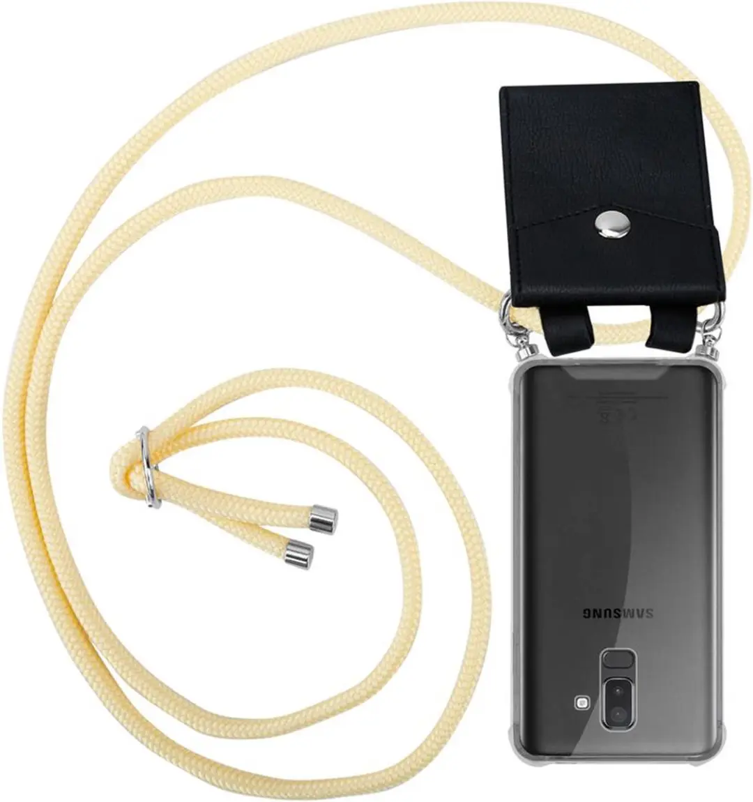 Cadorabo Hoesje geschikt voor Samsung Galaxy A6 PLUS 2018 in ROOM BEIGE