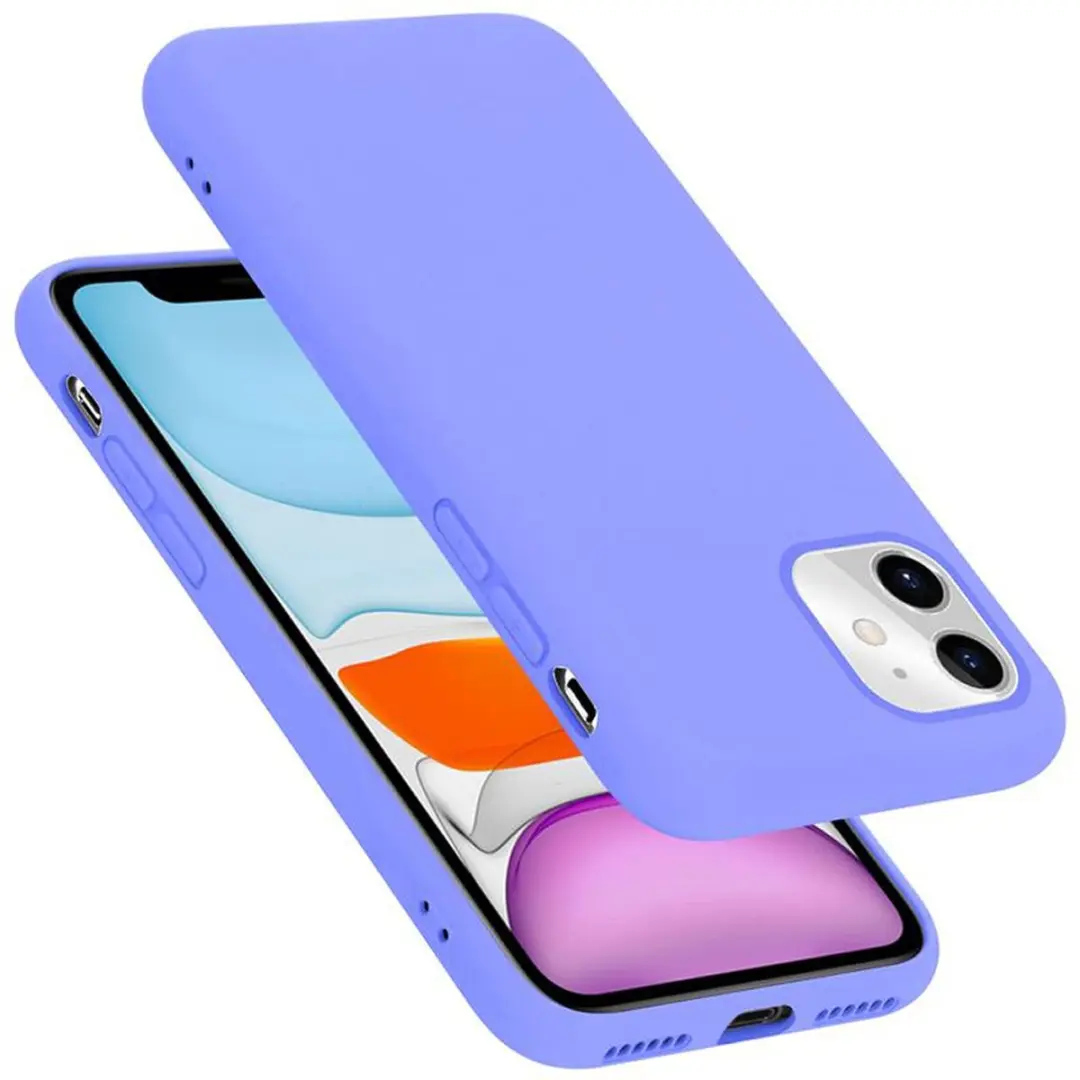 Cadorabo Hoesje geschikt voor Apple iPhone 11 in LIQUID LICHT PAARS