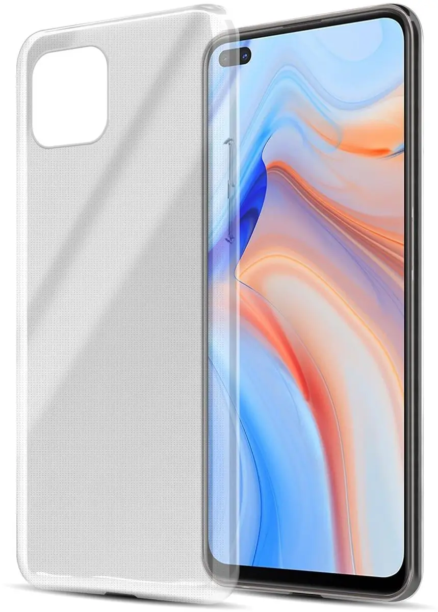 Cadorabo Hoesje geschikt voor Oppo Reno4 Z in VOLLEDIG TRANSPARANT