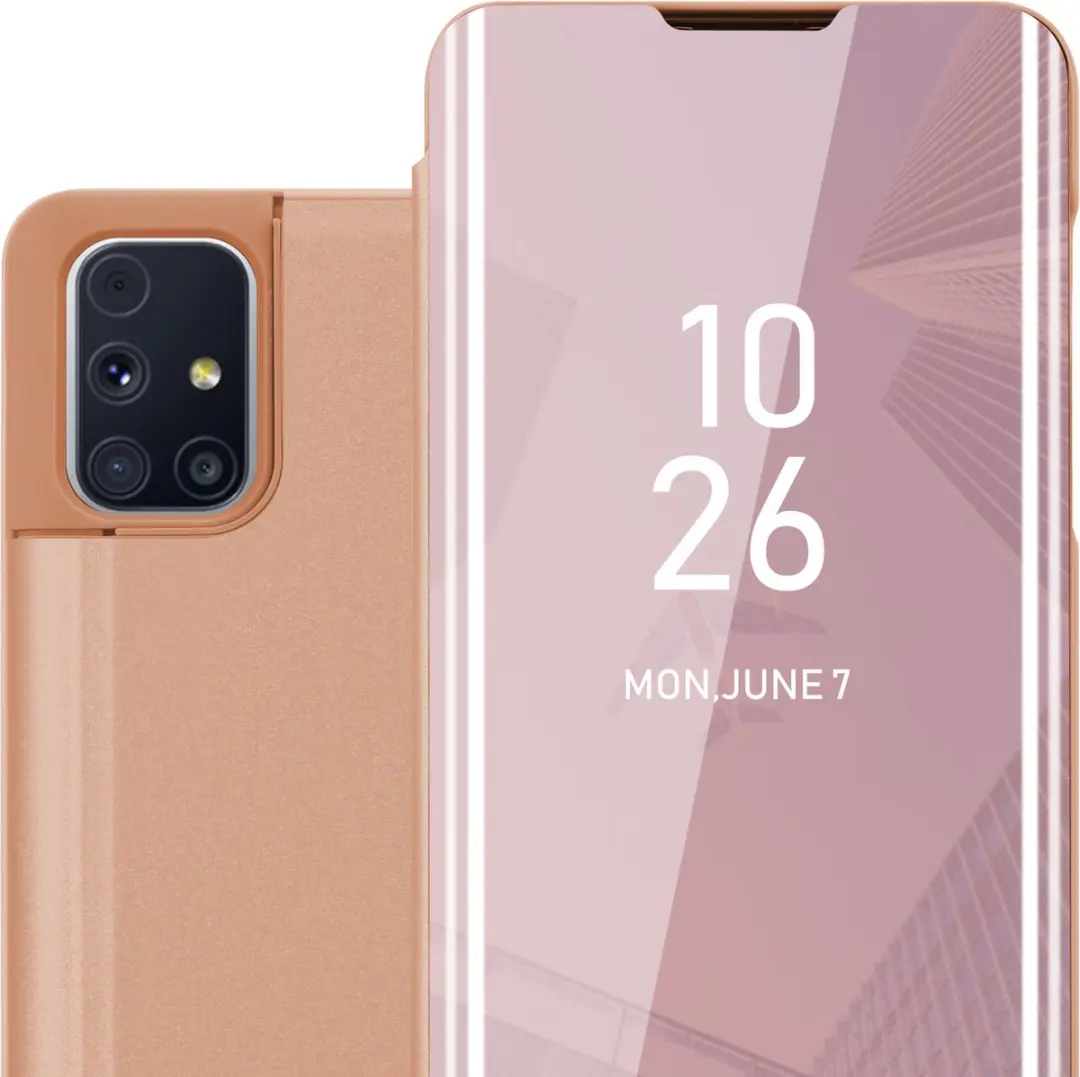 Cadorabo Hoesje geschikt voor Samsung Galaxy M31s in KUNZIET ROZE