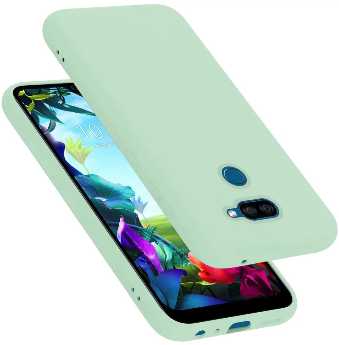 Cadorabo Hoesje geschikt voor LG K40S in LIQUID LICHT GROEN