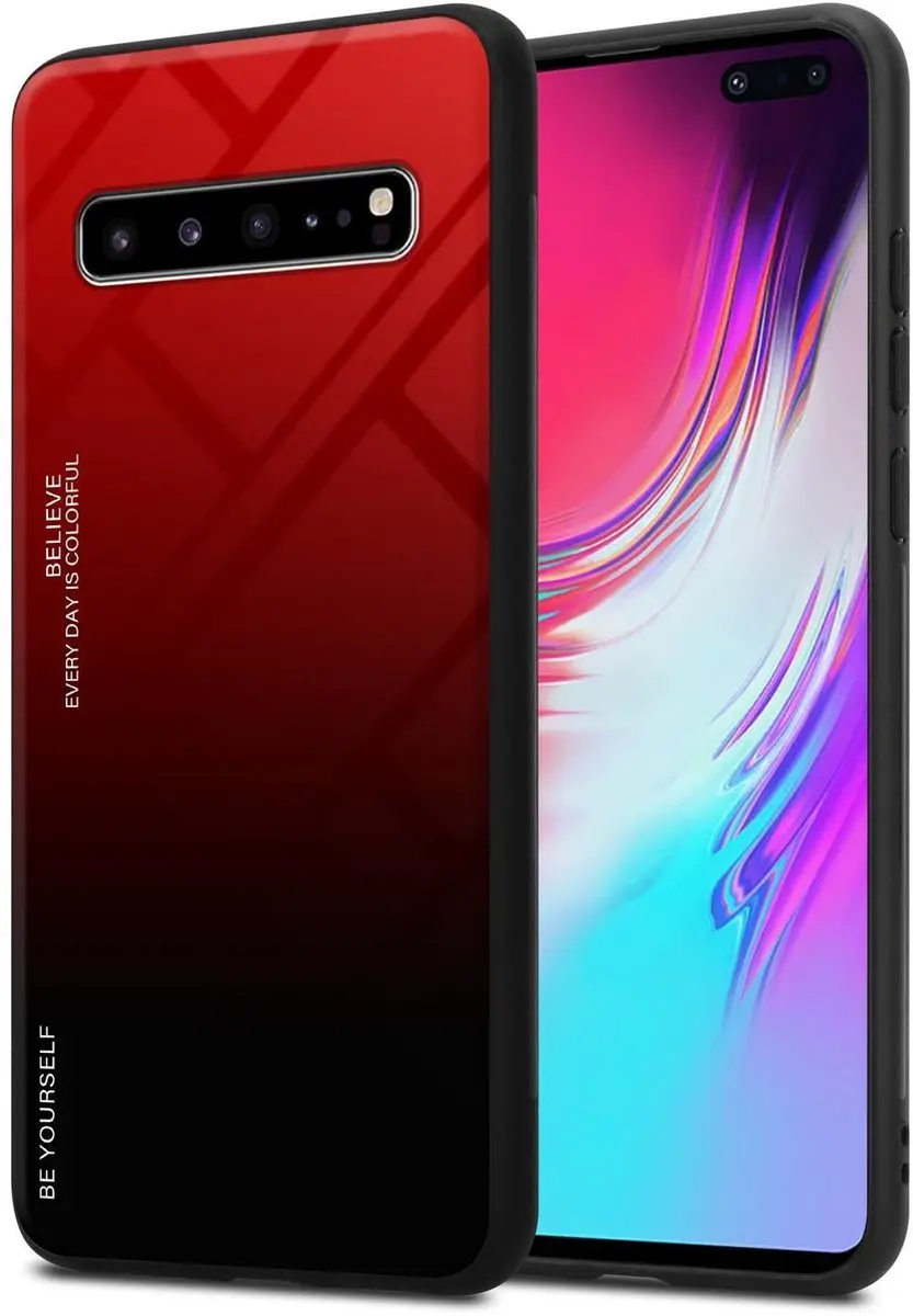 Cadorabo Hoesje geschikt voor Samsung Galaxy S10 5G in ROOD