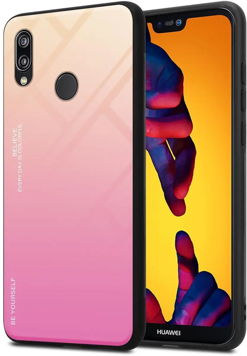 Cadorabo Hoesje geschikt voor Huawei P20 LITE 2018 / NOVA 3E in GEEL