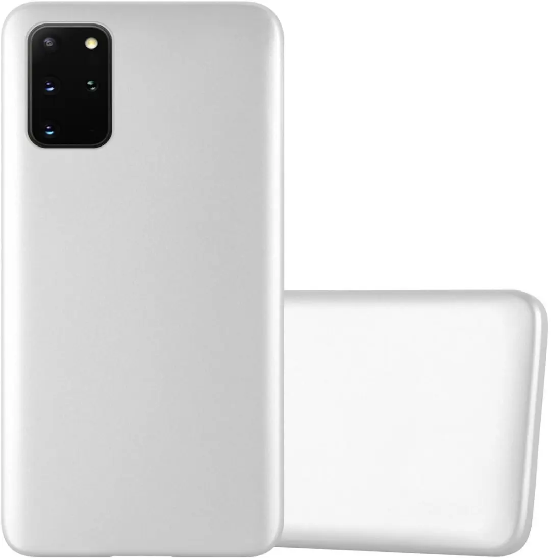 Cadorabo Hoesje geschikt voor Samsung Galaxy S20 PLUS in METALLIC ZILVER