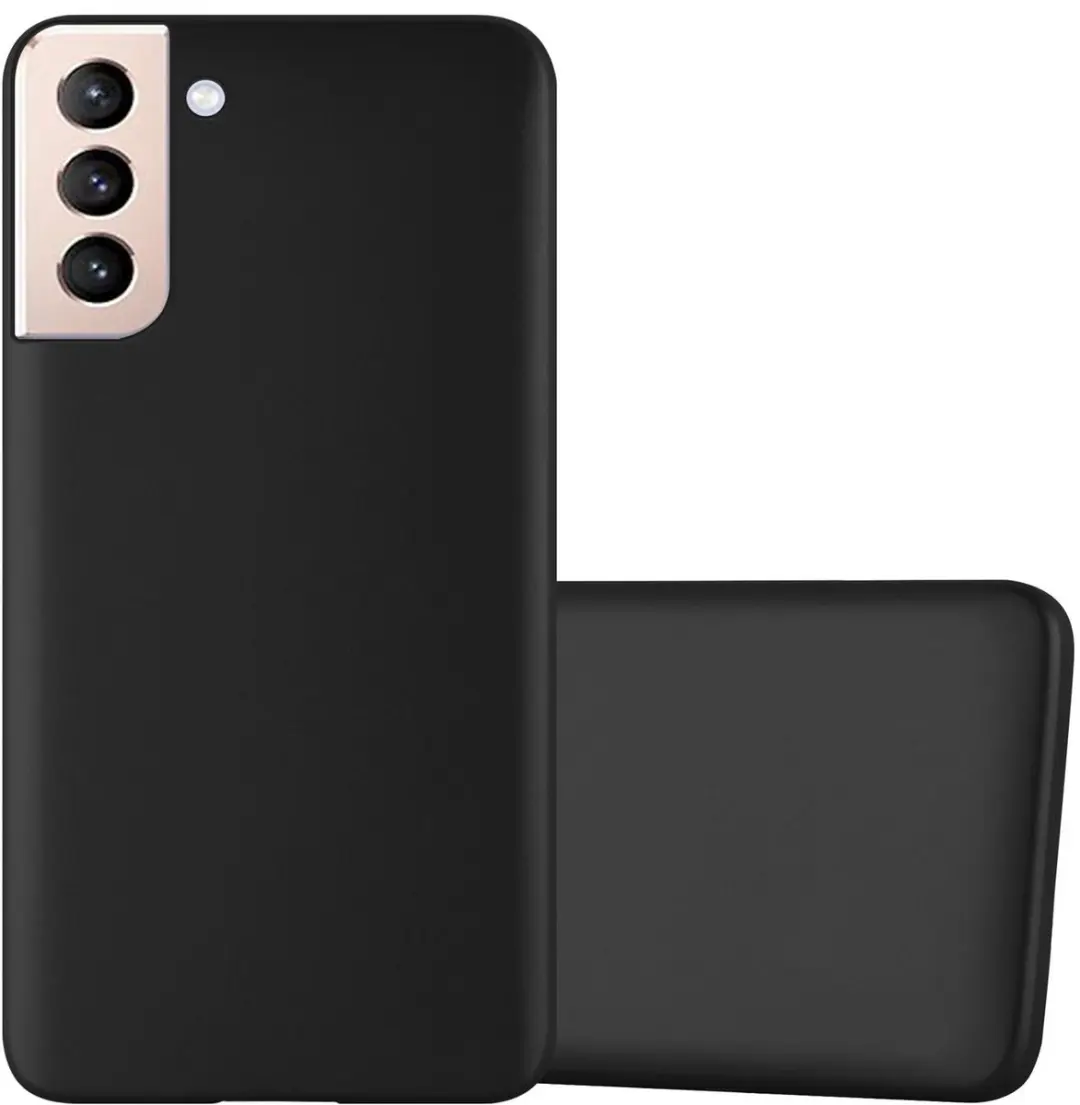 Cadorabo Hoesje geschikt voor Samsung Galaxy S21 PLUS in METALLIC ZWART