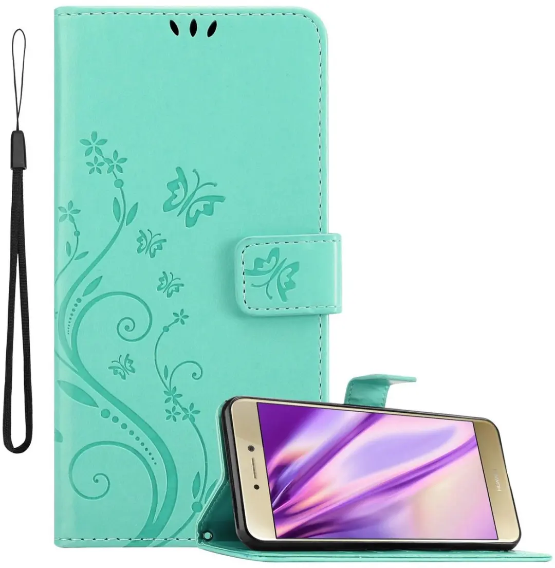 Cadorabo Hoesje geschikt voor Huawei P8 LITE 2017 / P9 LITE 2017 in BLOEMEN TURK
