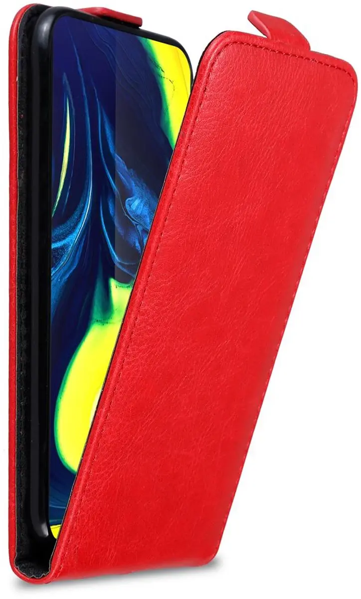 Cadorabo Hoesje geschikt voor Samsung Galaxy A80 / A90 4G in APPEL ROOD