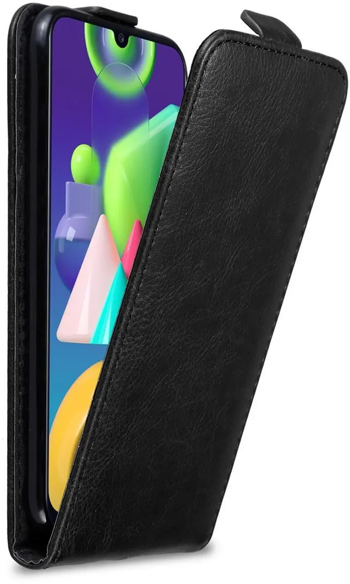 Cadorabo Hoesje geschikt voor Samsung Galaxy M21 / M30s in ZWARTE NACHT