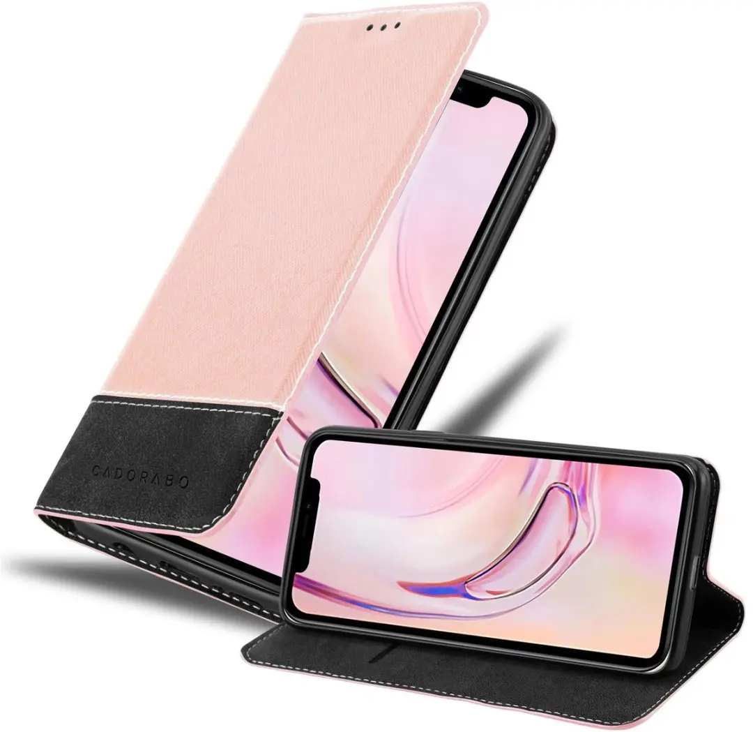 Cadorabo Hoesje geschikt voor Apple iPhone 13 in ROSE GOUD ZWART