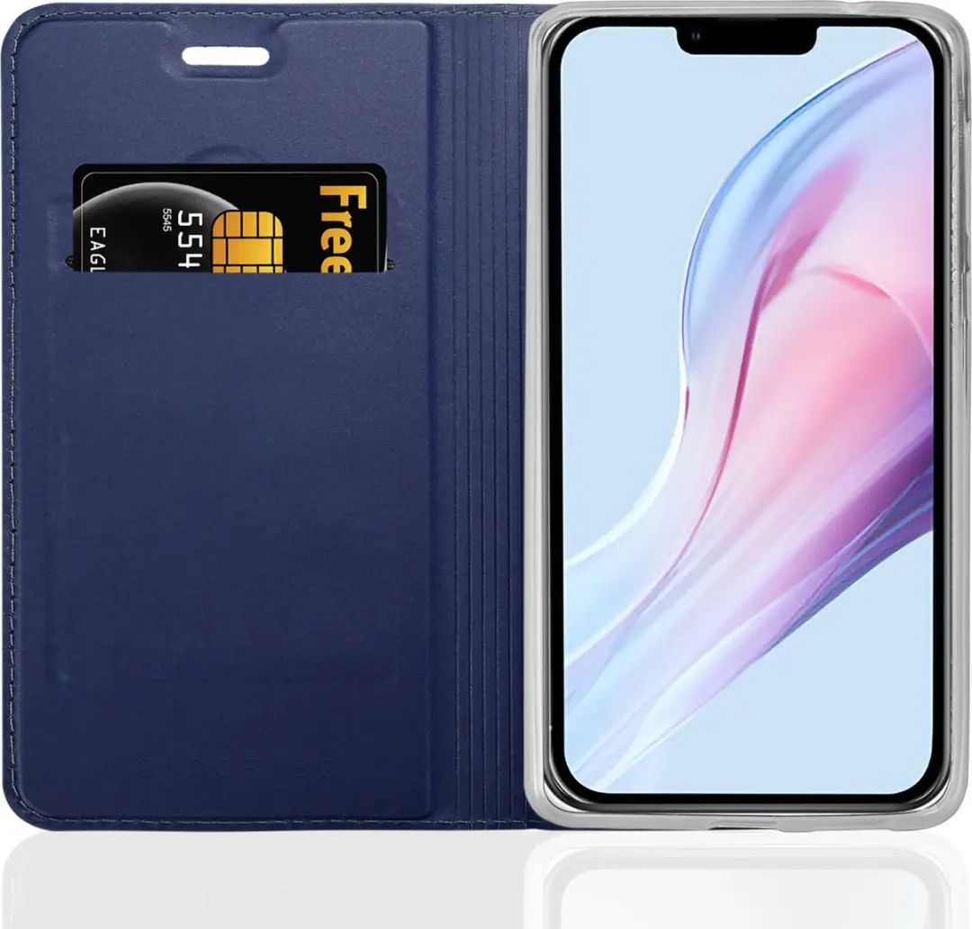Cadorabo Hoesje geschikt voor Apple iPhone 13 PRO in CLASSY DONKER BLAUW