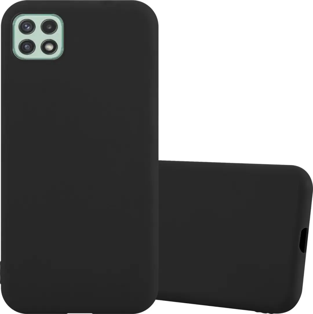 Cadorabo Hoesje geschikt voor Samsung Galaxy A22 5G in CANDY ZWART
