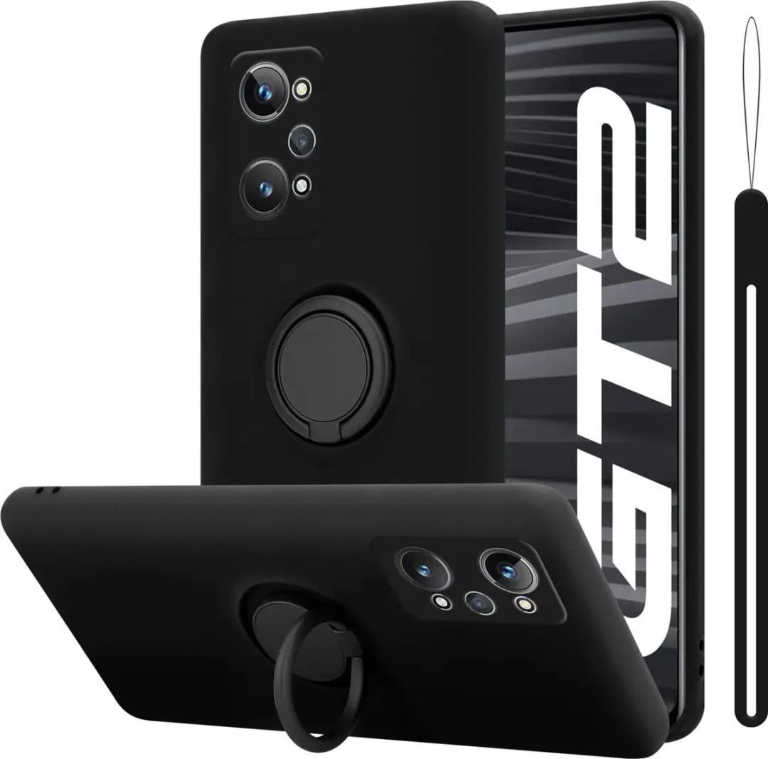 Cadorabo Hoesje geschikt voor Realme GT 2 / GT Neo 2 in LIQUID ZWART