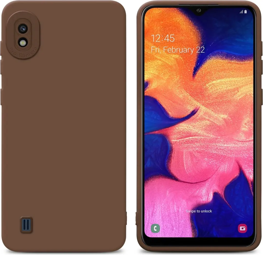 Cadorabo Hoesje geschikt voor Samsung Galaxy A10 in FLUID BRUIN