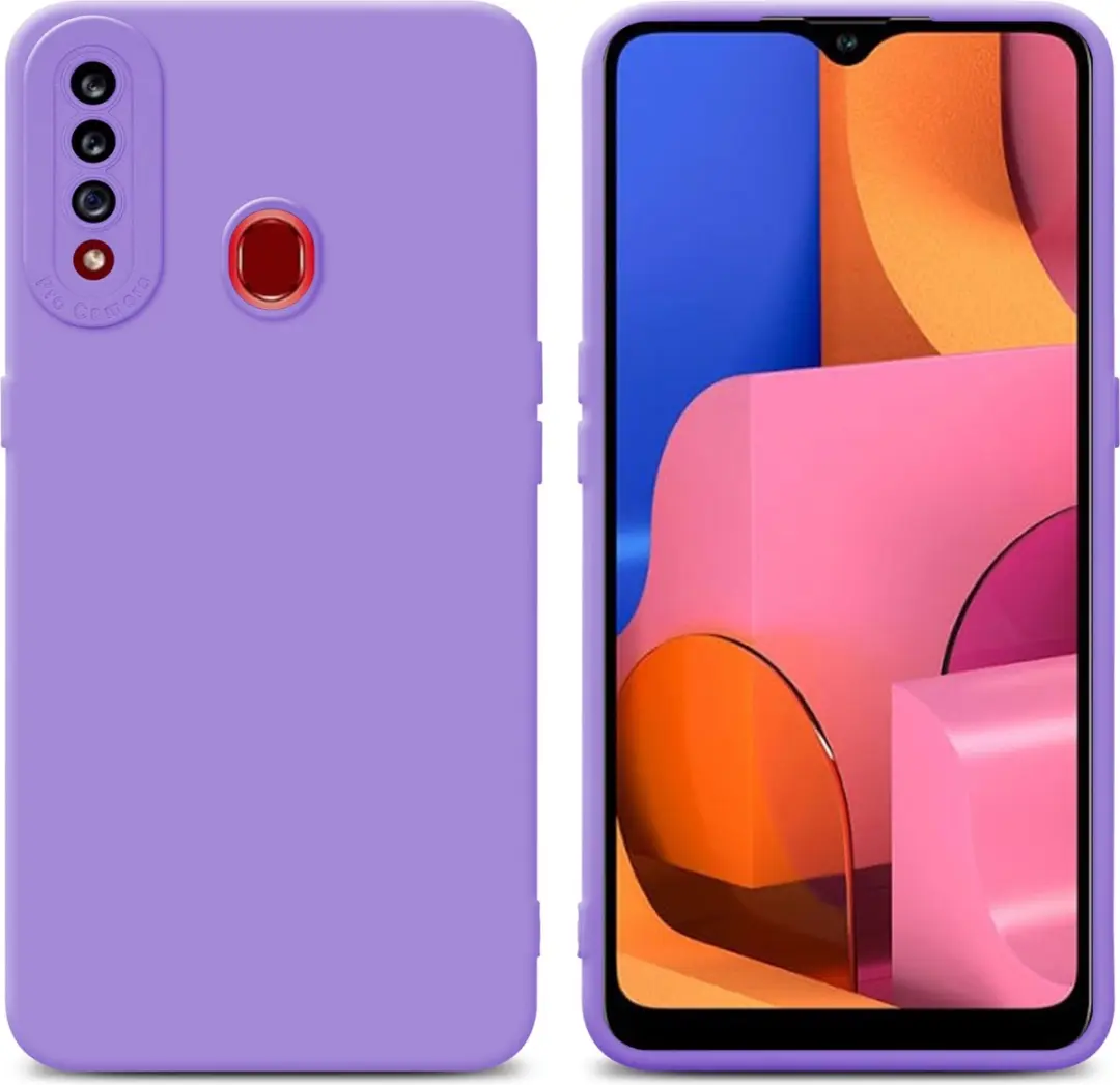 Cadorabo Hoesje geschikt voor Samsung Galaxy A20s in FLUID LICHT PAARS