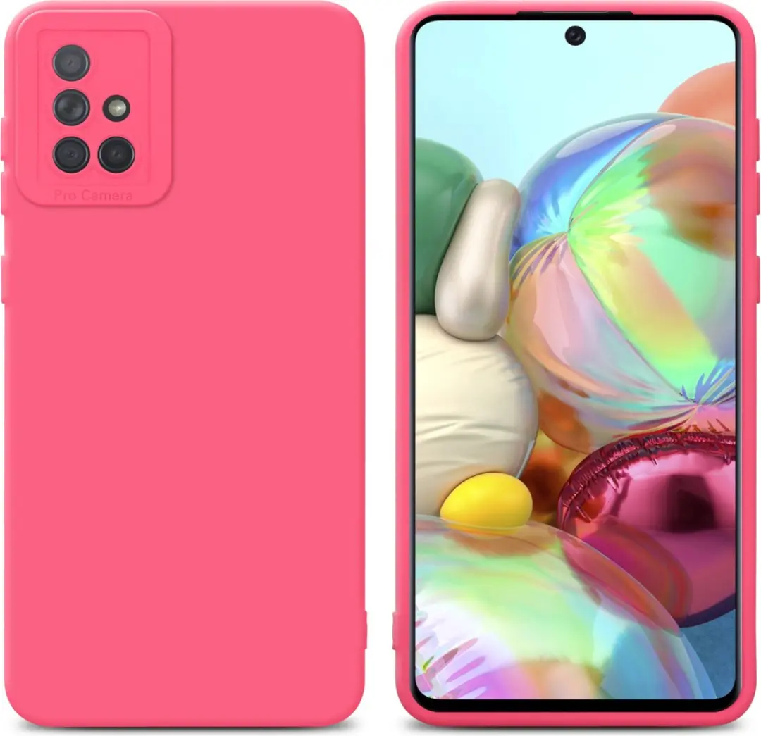 Cadorabo Hoesje geschikt voor Samsung Galaxy A71 4G in FLUID ROOD