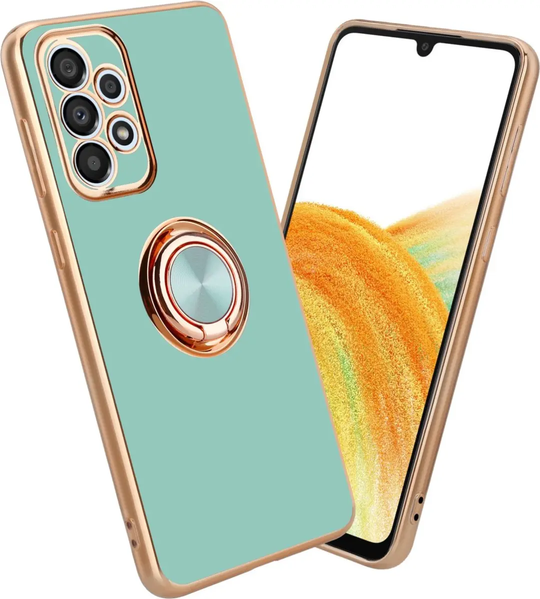 Cadorabo Hoesje geschikt voor Samsung Galaxy A33 5G in Glossy Turquoise