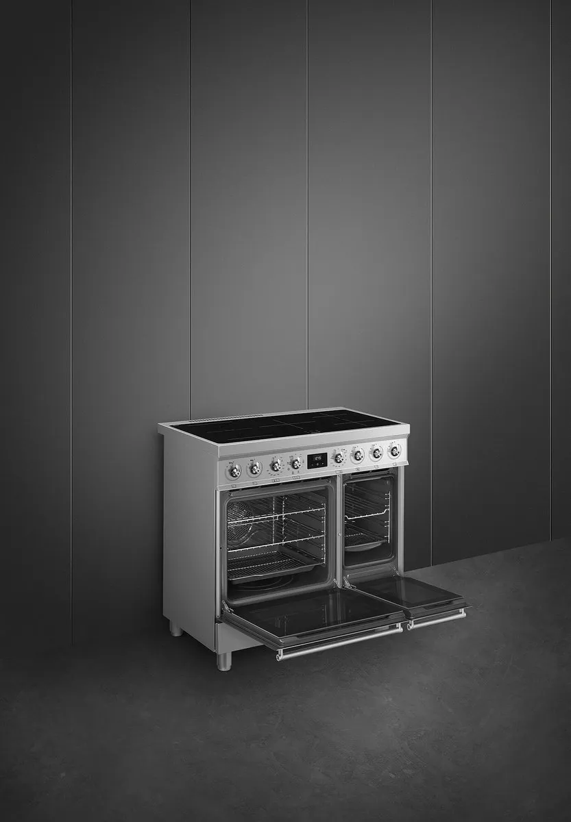 Smeg Symphony C92IMX2 Vrijstaand Fornuis - 2 Ovens 5 Zones Inductie - 7,6 kW