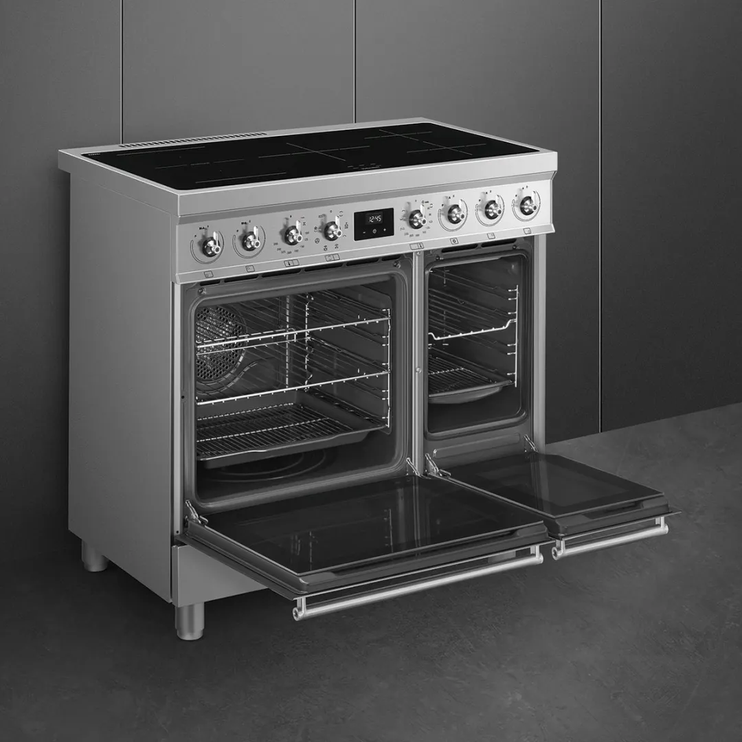 Smeg Symphony C92IMX2 Vrijstaand Fornuis - 2 Ovens 5 Zones Inductie - 7,6 kW