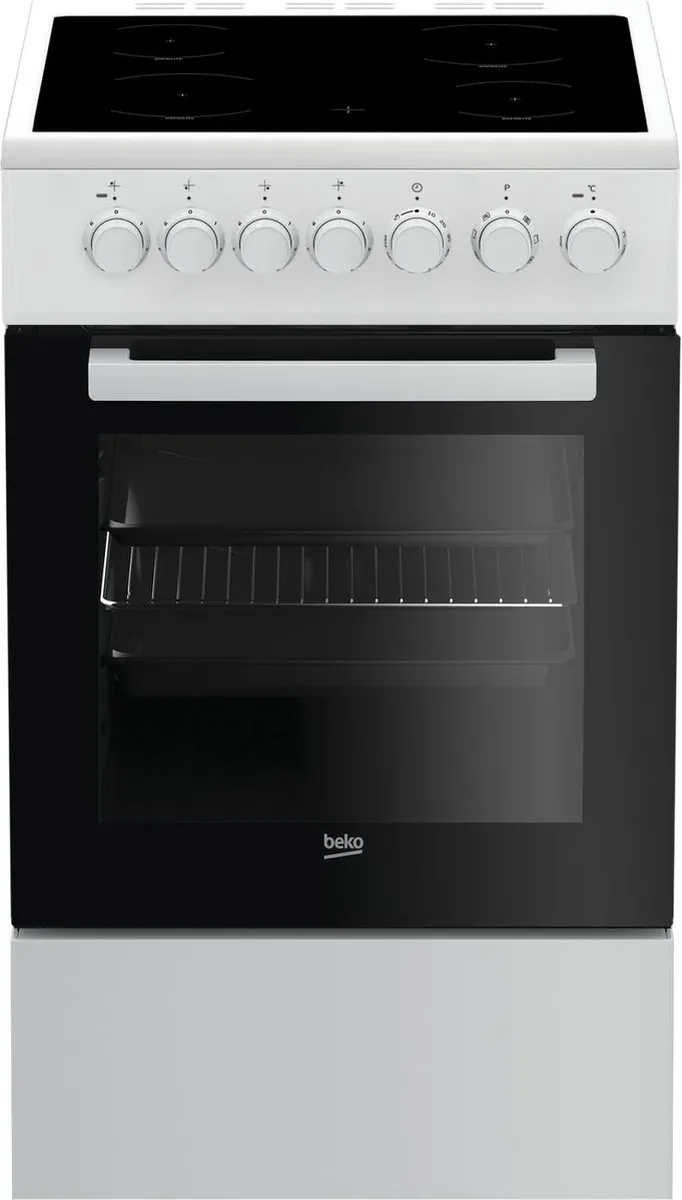 Beko FSM57100GW Keramisch Fornuis 50cm