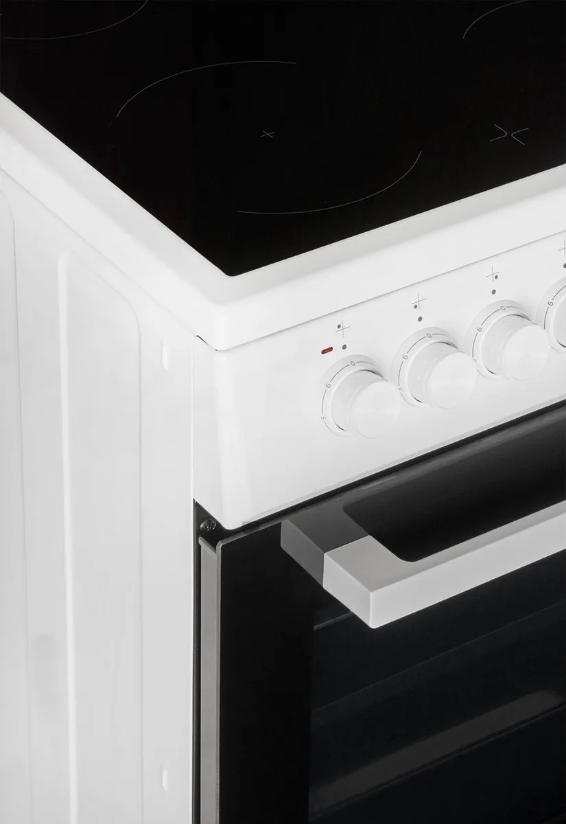 Beko FSM57100GW Keramisch Fornuis 50cm - 4 Kookzones