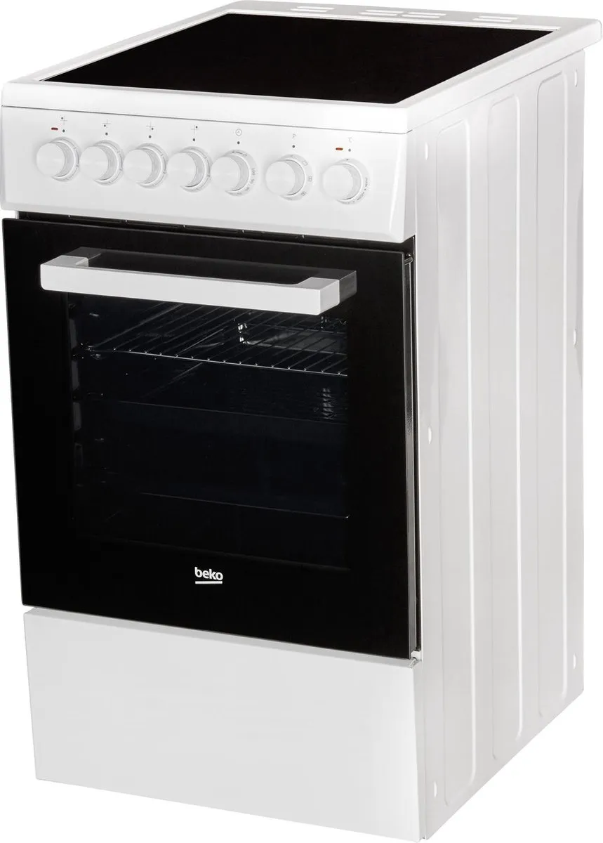 Beko FSM57100GW Keramisch Fornuis 50cm - 4 Kookzones