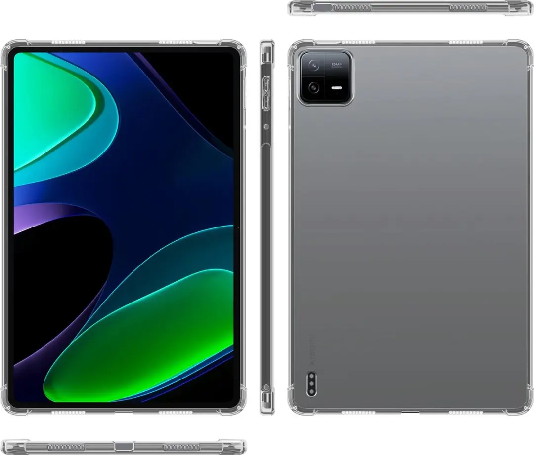 Cadorabo Hoesje geschikt voor Xiaomi Pad 6 Pro in VOLLEDIG TRANSPARANT TPU Ultra