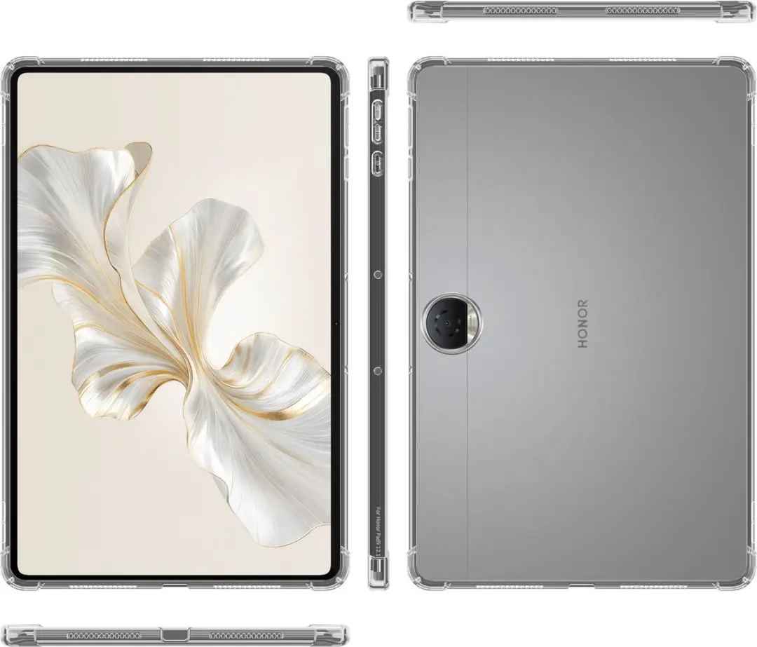 Cadorabo Hoesje geschikt voor Honor Pad 9 Pro in VOLLEDIG TRANSPARANT TPU Ultra
